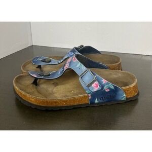 COPY - Papillio Birkenstock Sandals unisex Women 9 men 7 blue floral tea strap …